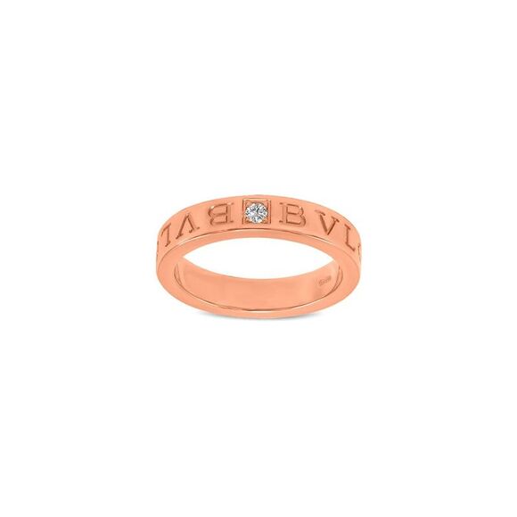 Bulgari 18K Rose Gold 0.01 Ct. Tw. Diamond Ring